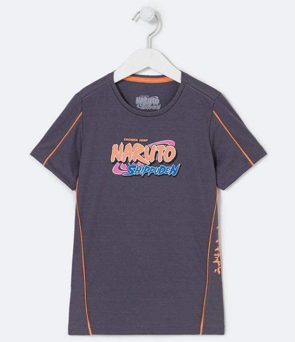 Camiseta Infantil Espotiva Estampa Naruto - Tam 5 a 14 Anos