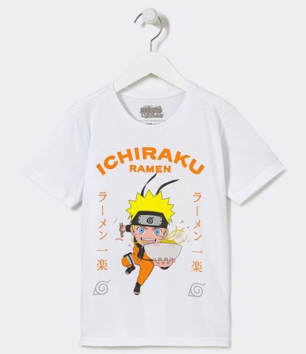 Camiseta Infantil com Estampa de Naruto - Tam 1 a 14 anos