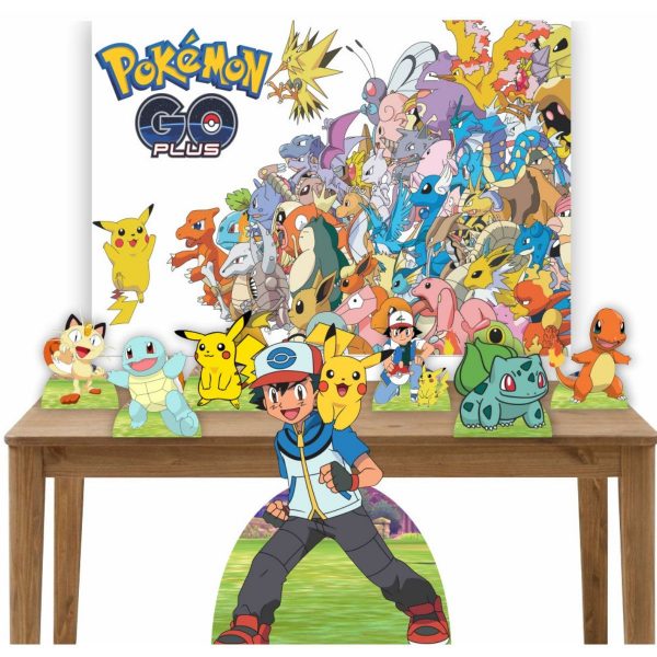 Kit Decoração De Festa Totem Display 8 Peças Pokemon