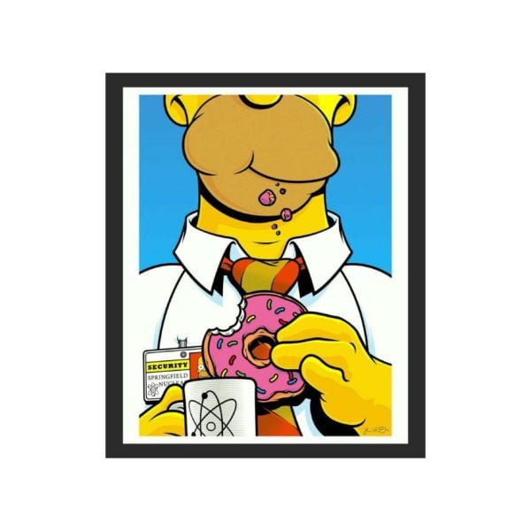 Quadro Decorativo Homer Simpson 30 Cm