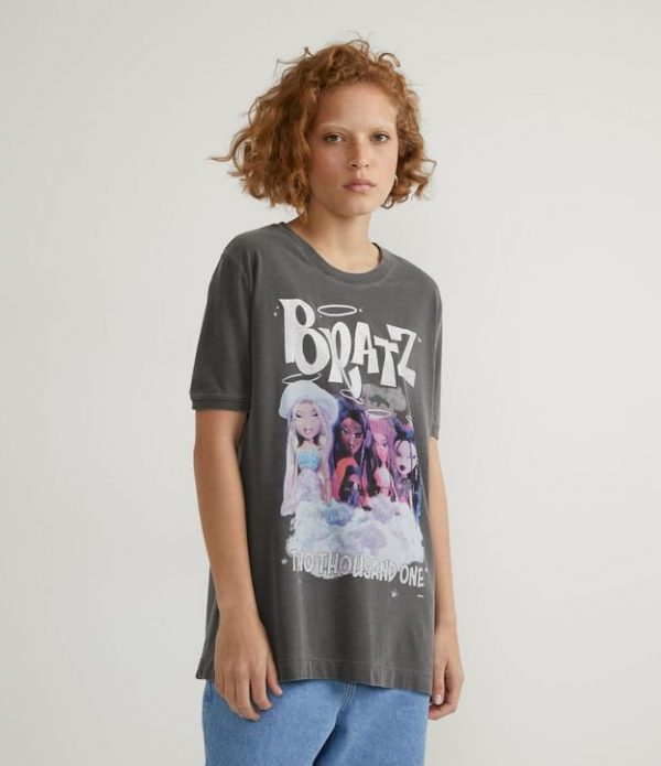 Blusa de Manga Curta com Estampa Bratz