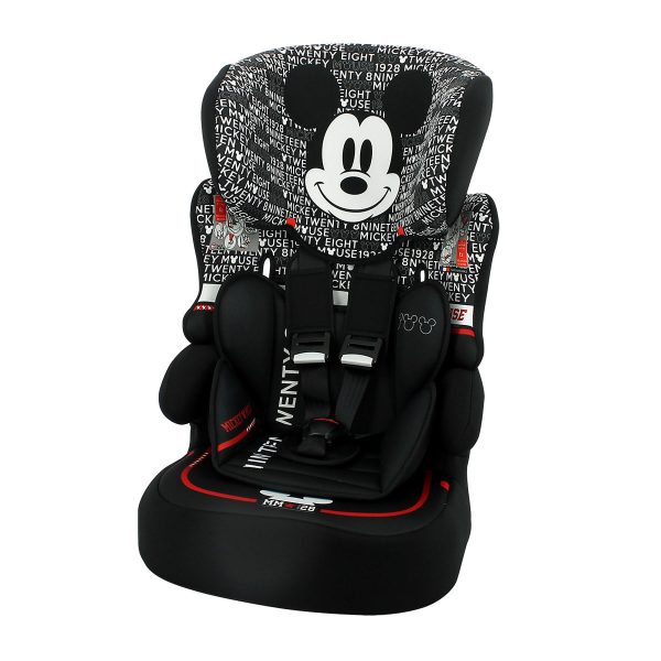 Cadeirinha Para Auto Disney Kalle Mickey Typo Preta Suporta Até 36 Kilos