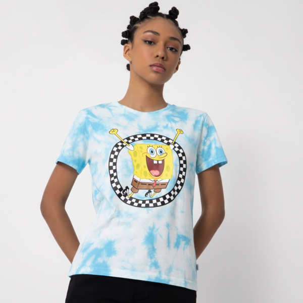 Camiseta Vans Jump Out Crew Ss X Bob Esponja Blue | ZZ MALL