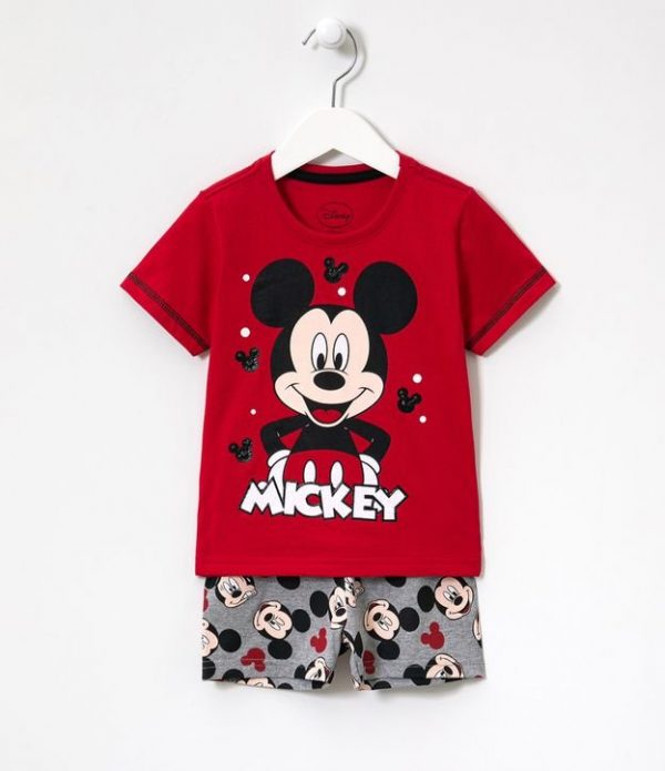 Pijama Infantil Estampa Mickey - Tam 1 a 4 anos