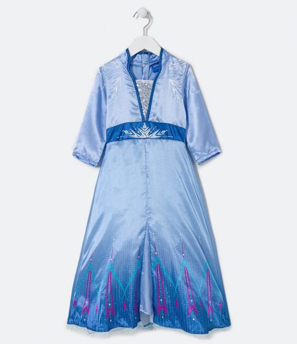 Vestido Infantil Fantasia da Elsa Frozen II - Tam 1 a 14 anos