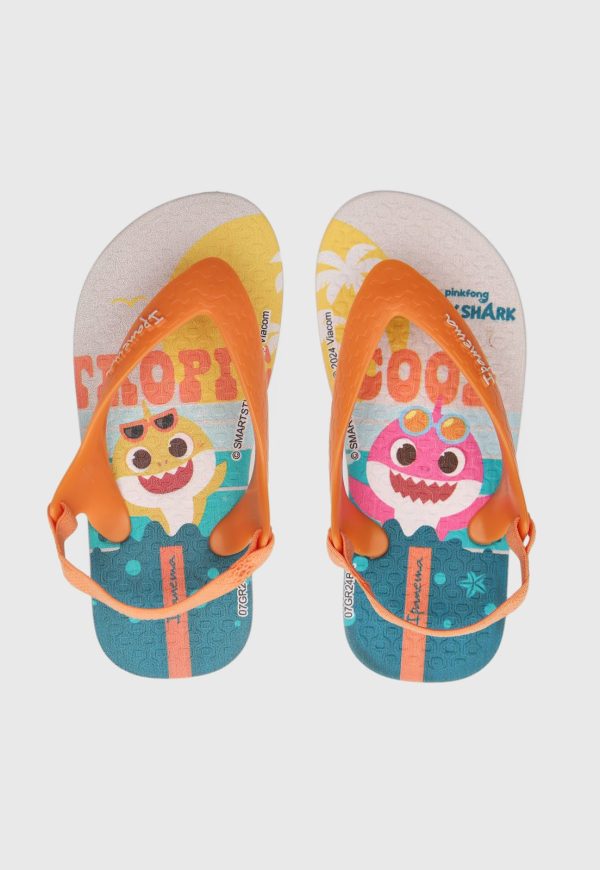 Infantil - Chinelo Ipanema Baby Shark Summer Baby Laranja