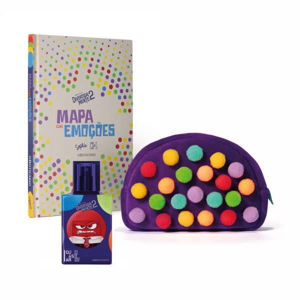 Combo Mapa das Emoções: Livro das Emoções + Colônia Infantil Quasar 100ml + Nécessarie