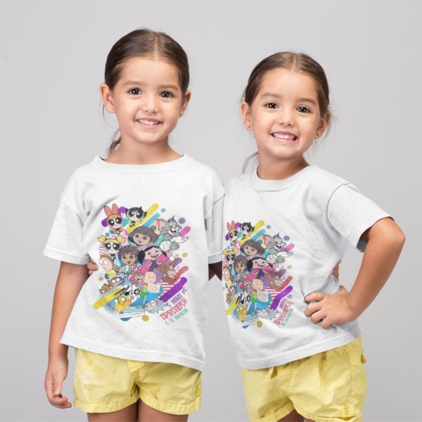 Infantil - Camiseta Menina Manga Curta Estampada Algodão Superpoderosas