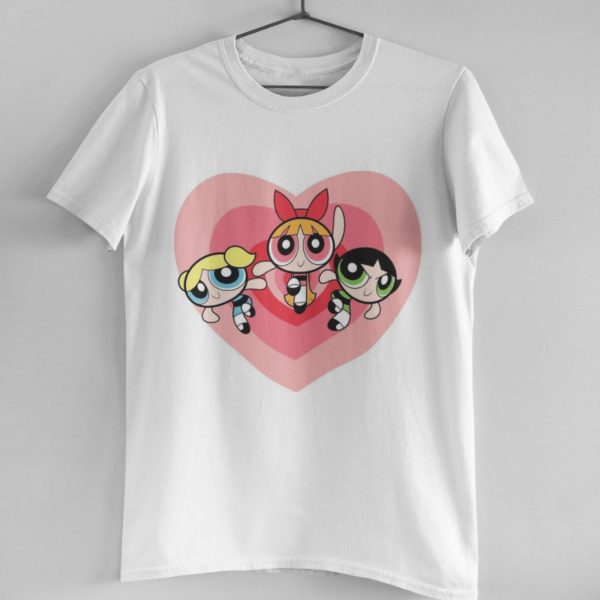 Infantil - Camiseta Menina Manga Curta Estampada Meninas Superpoderosas Algodão