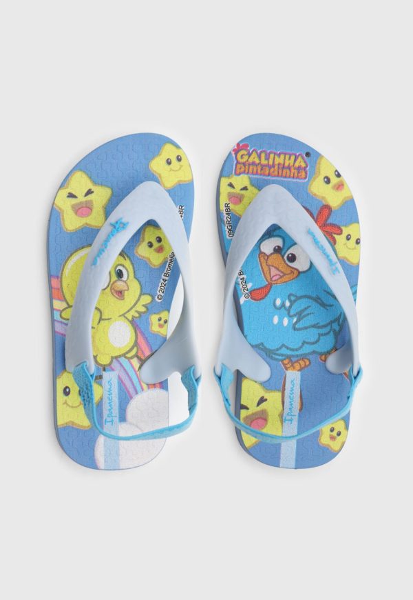 Infantil - Chinelo Ipanema Galinha Pintadinha Azul