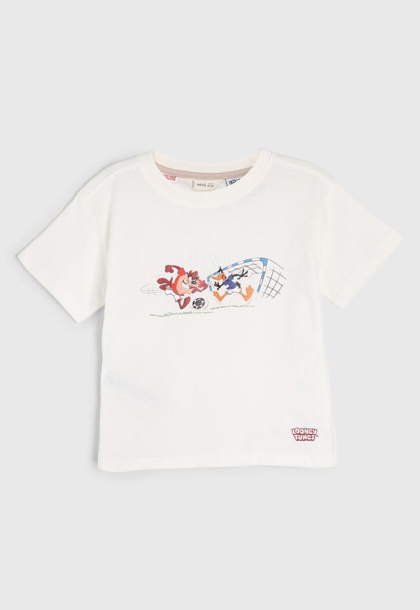 Infantil - Camiseta MANGO Looney Tunes Off-White