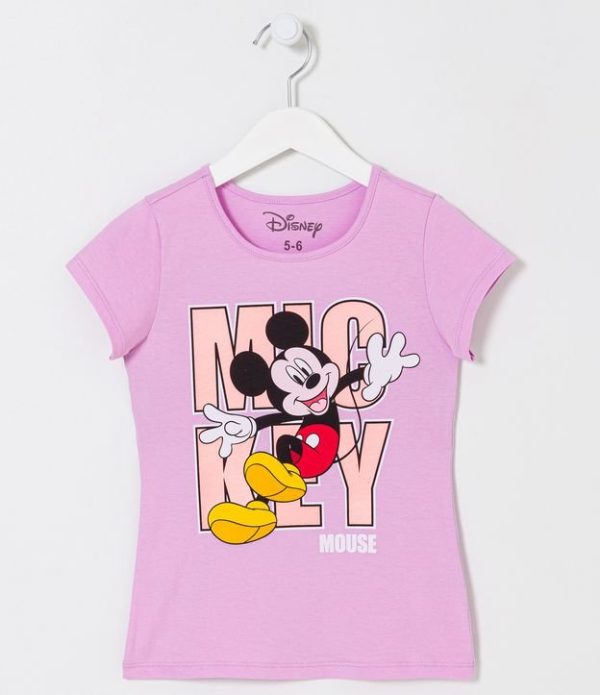 Blusa Infantil com Estampa do Mickey - Tam 5 a 14 anos