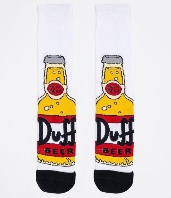 Meia Cano Longo Estampa Simpsons Duff