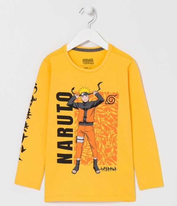 Camiseta Infantil com Estampa Naruto - Tam 5 a 14 Anos
