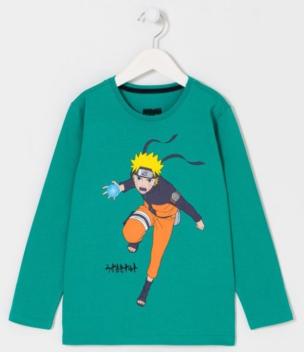Camiseta Infantil com Estampa de Naruto - Tam 5 a 14 anos