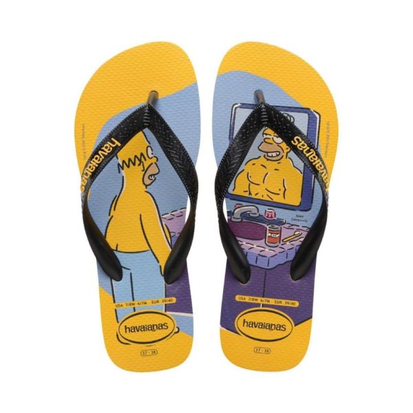Chinelo Havaianas Simpsons Yellow Incolor