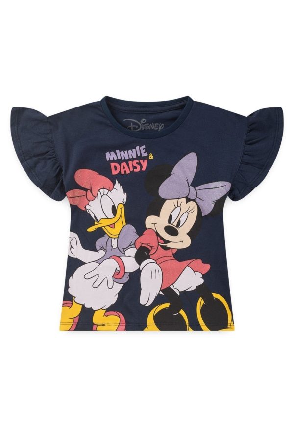 Infantil - Blusa Feminina Minnie e Daisy Azul Marinho Disney®