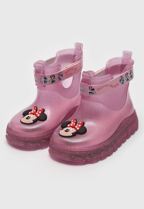 Infantil - Bota Grendene Disney Rain Colo Rosa
