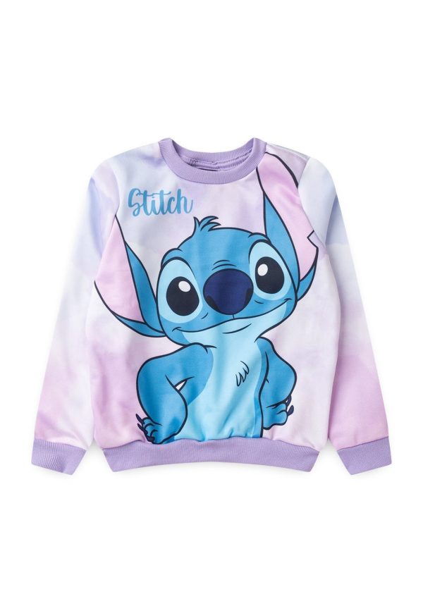Infantil - Casaco Disney Menina Sublimado Stitch Moletom