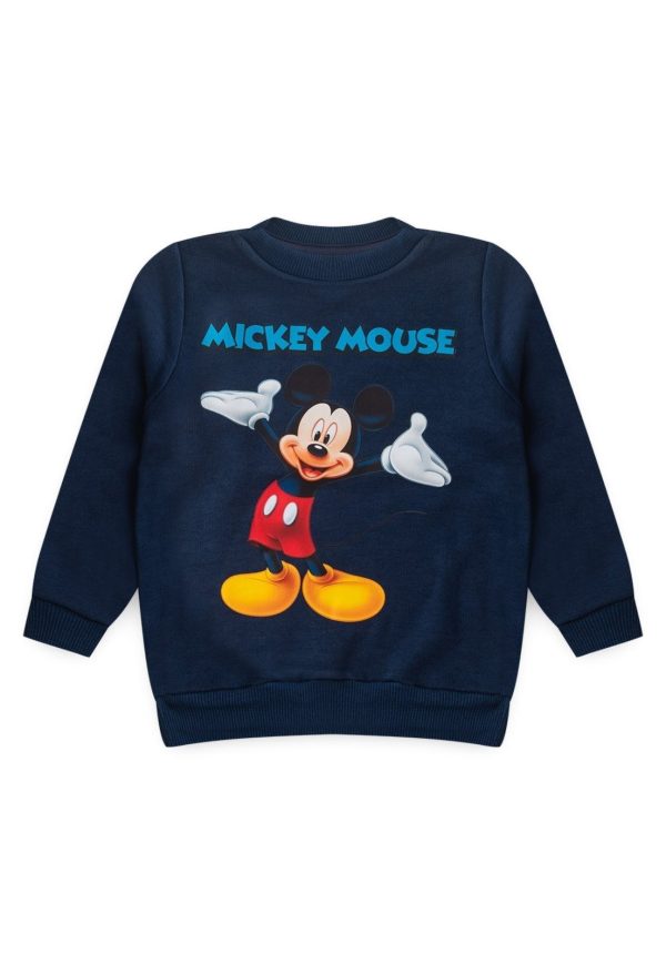 Infantil - Casaco em Moletom Azul Marinho Mickey Mouse Disney®