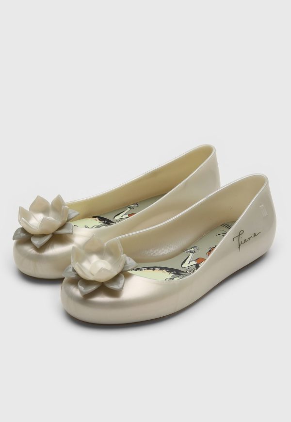 Infantil - Sapatilha Mini Melissa Sweet Love Disney Bege
