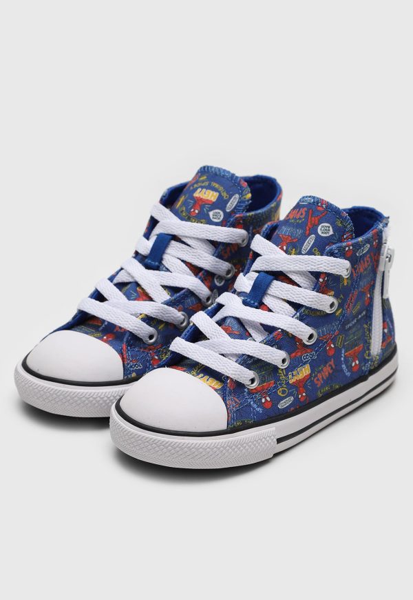 Infantil - Tênis Converse Disney Homem Aranha Chuck Taylor All Star Sid Azul