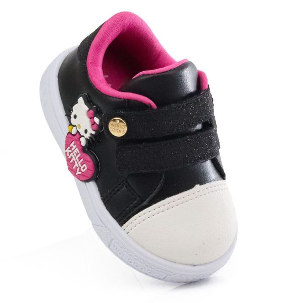 Infantil - Tênis Feminino Hello Kitty by WorldColors - Preto/pink