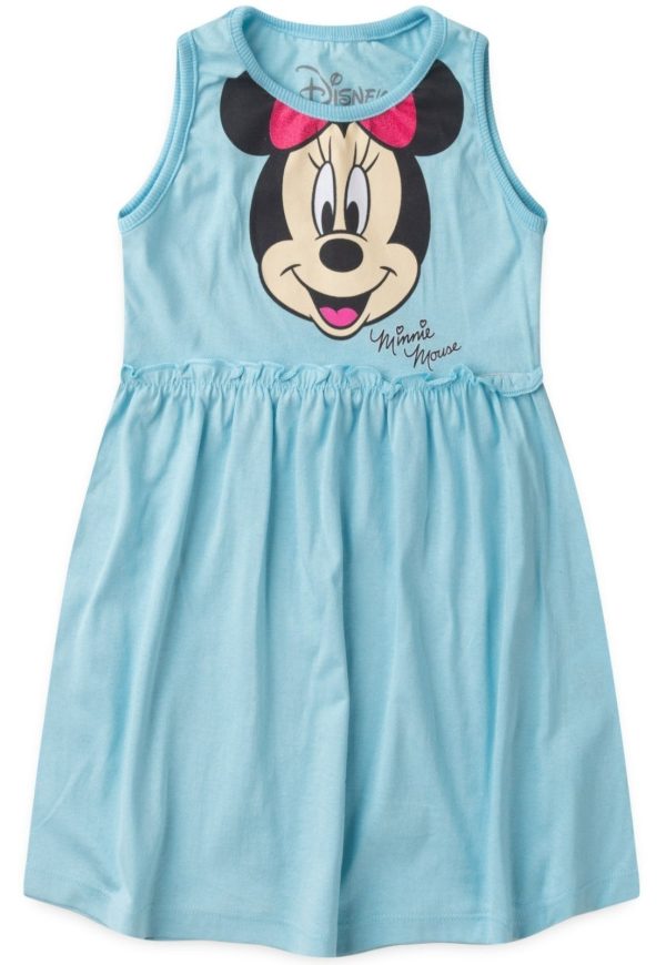 Infantil - Vestido Disney Menina Minnie Azul