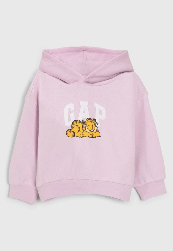 Moletom Flanelado Fechado GAP Garfield Rosa
