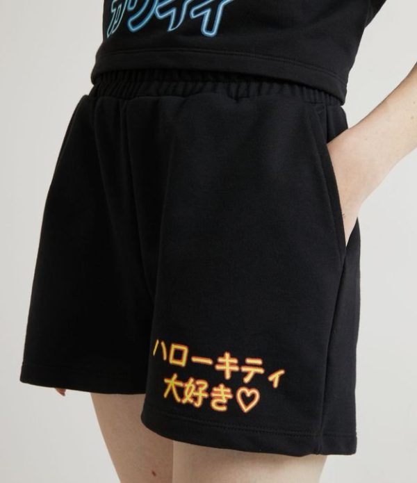 Short em Moletom com Estampa Hello Kitty
