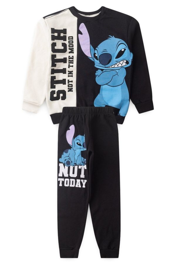 Infantil - Conjunto Disney Menino Casaco e Calça Stitch