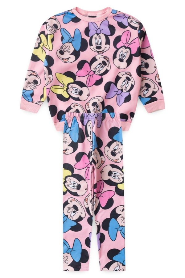 Infantil - Conjunto Disney Minnie Oversized Rosa