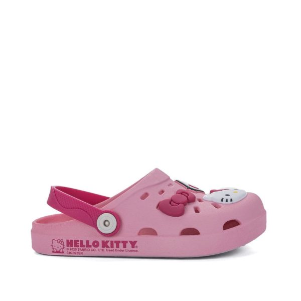 Infantil - Sandália Grendene Babuche Hello Kitty Rosa Claro