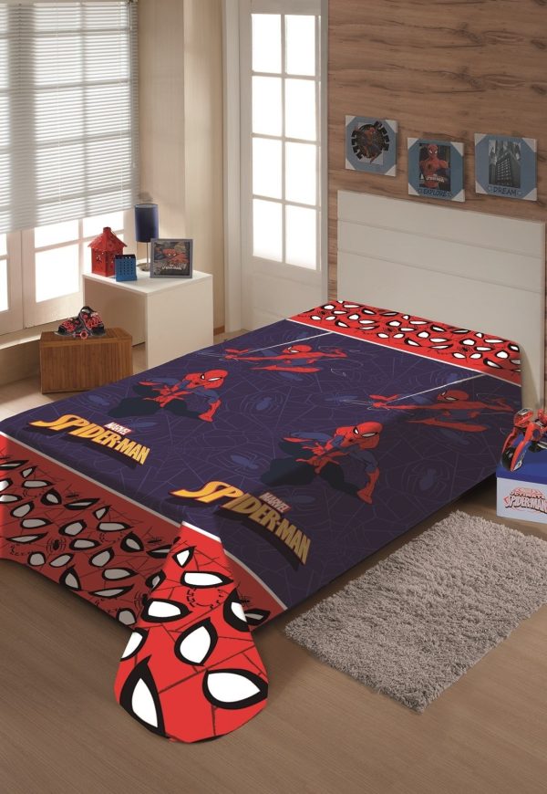 Manta Disney 150x200cm - Manta Fun Homem Aranha